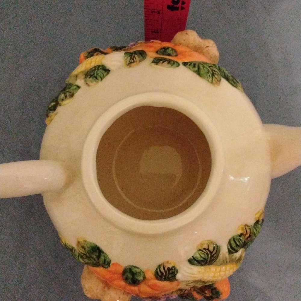 Cute Harvest Fall Teapot! New! - Picture 3 of 5